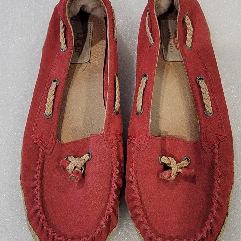 UGG Women's Red Moccasin Shoes